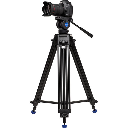 Benro KH25P Video Head & Tripod Kit (61.6″ Max) Curven Store