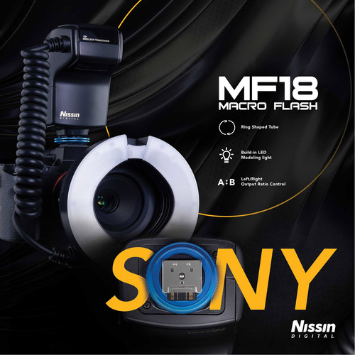 Nissin MF18 Macro Ring Flash for Sony Curven Store
