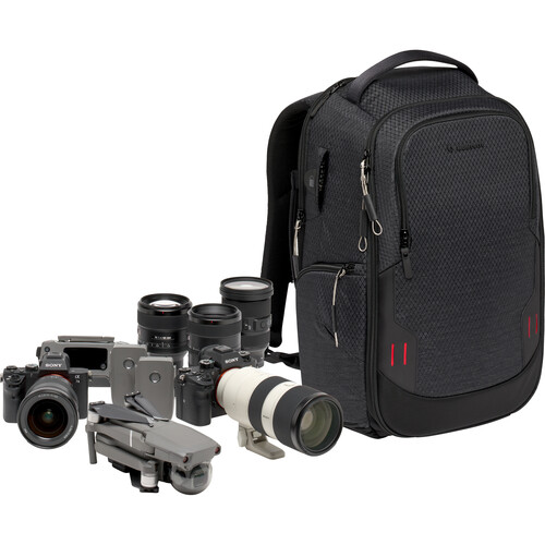 manfrotto pro light front loader 24.5 l camera backpack medium