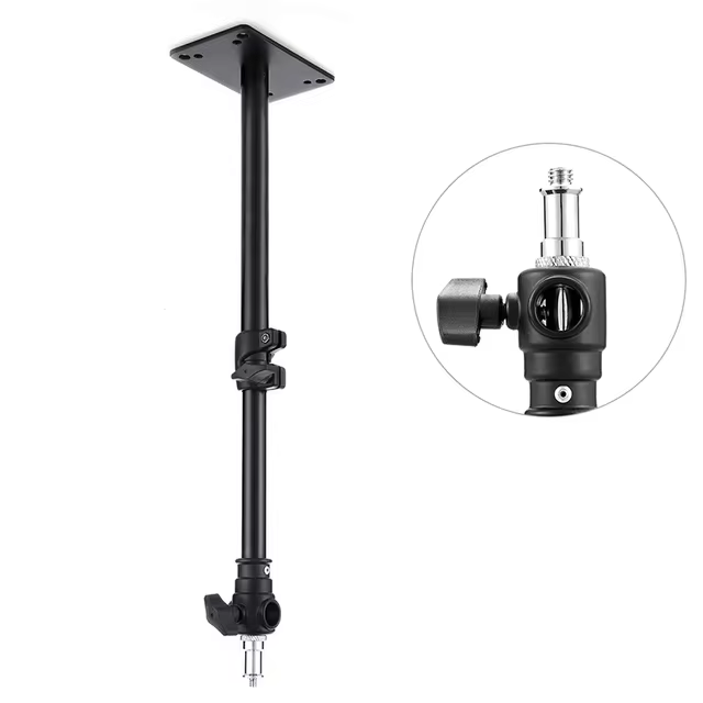 VALIDO PACTO CEILING-MOUNTED LIGHT STAND WITH ADJUSTABLE HEIGHT AND MULTI-THREADED STUD HEAD